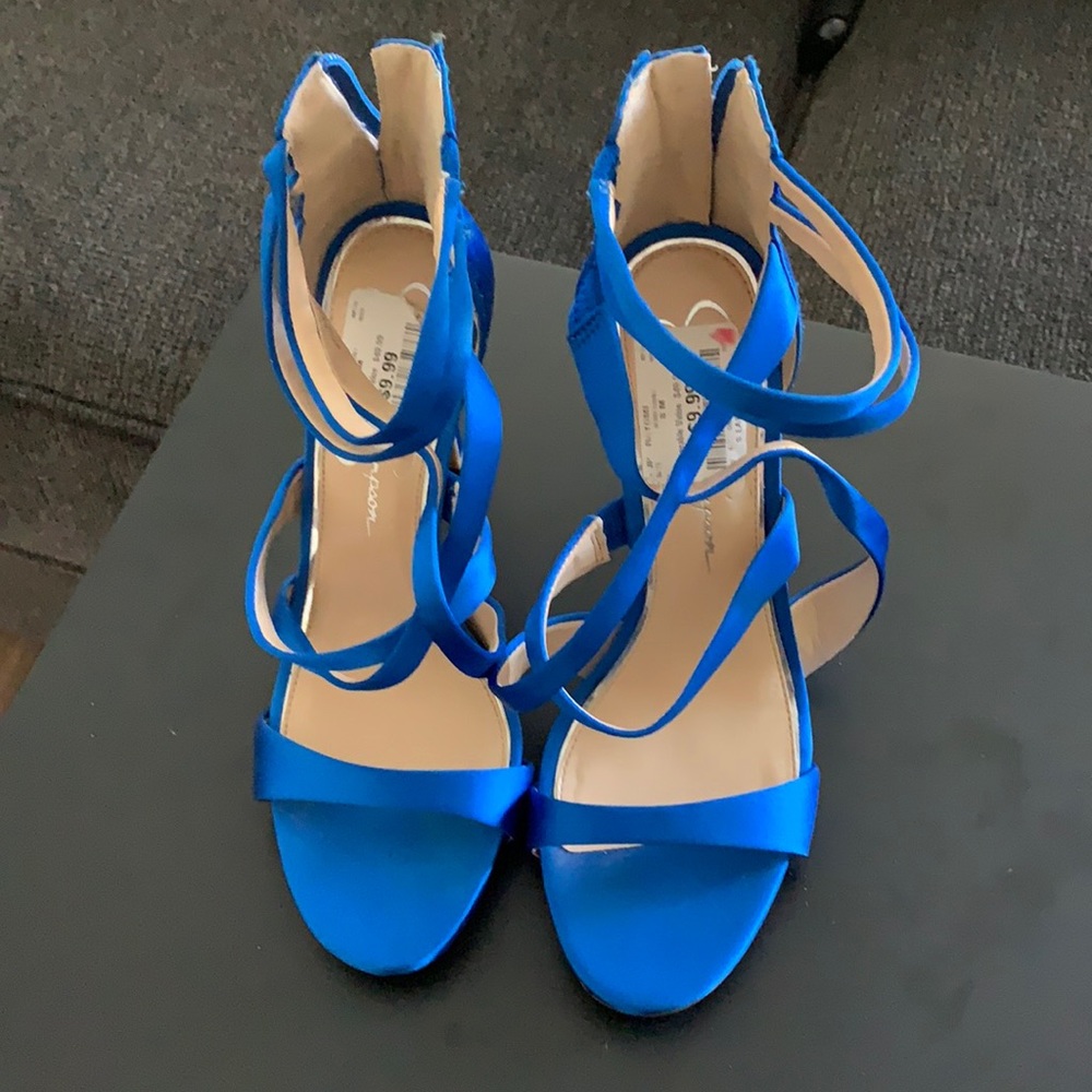 Jessica Simpson Blue Strappy Heels